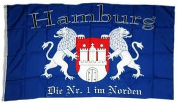 Hamburg FC Football Club Flag-3x5ft NEU Banner-100% polyester