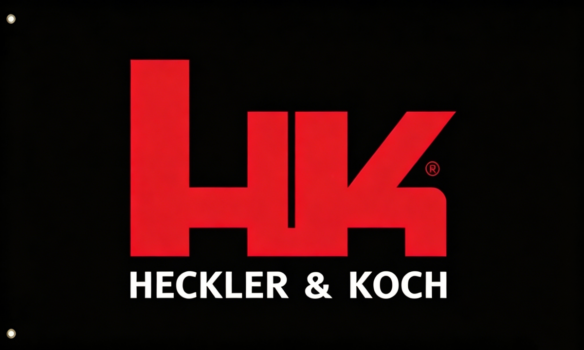 Heckler & Koch Flag- 3x5 ft Heckler and Koch Banner-100% Polyester  h&k- One sided / Double sided