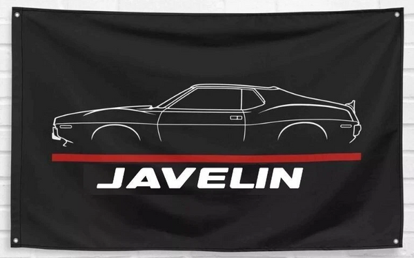 AMC JAVELIN Flag -3x5 FT AMC Javelin 1972 Car Enthusiast-100% polyester Banner