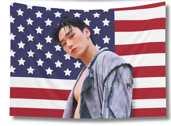Personalized Kpop Concert Flag -3x5 ft kpop Banner-100% polyester-2 Metal Grommets-One sided /Two sided