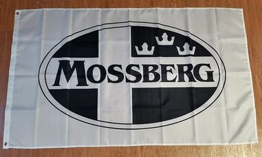 Mossberg Shotgun Flag -3x5 FT Banner-100% polyester-2 Metal Grommets