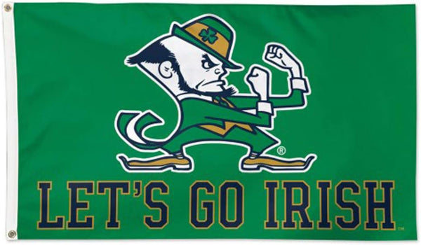 Notre Dame Fighting Irish Cheer ND Flag-3X5 ft NCAA Banner Irish Ireland Shamrock