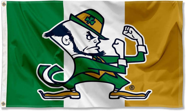 Notre Dame Fighting Irish Cheer ND Flag-3X5 ft NCAA Banner Irish Ireland Shamrock