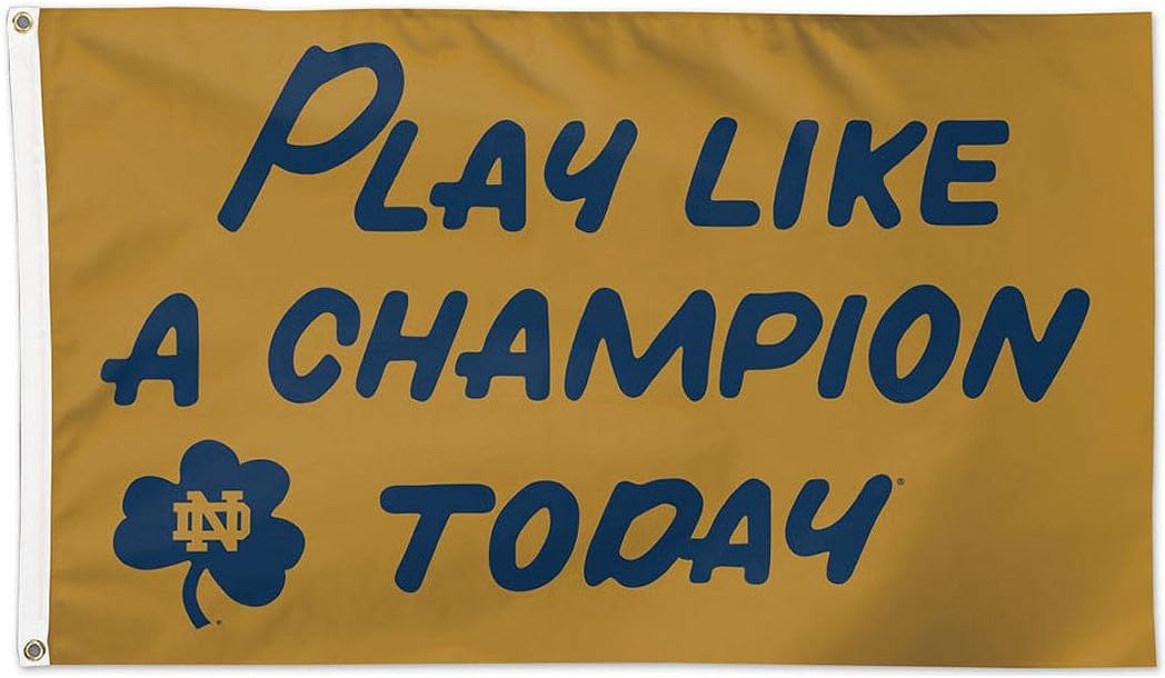 Notre Dame Fighting Irish Cheer ND Flag-3X5 ft NCAA Banner Irish Ireland Shamrock