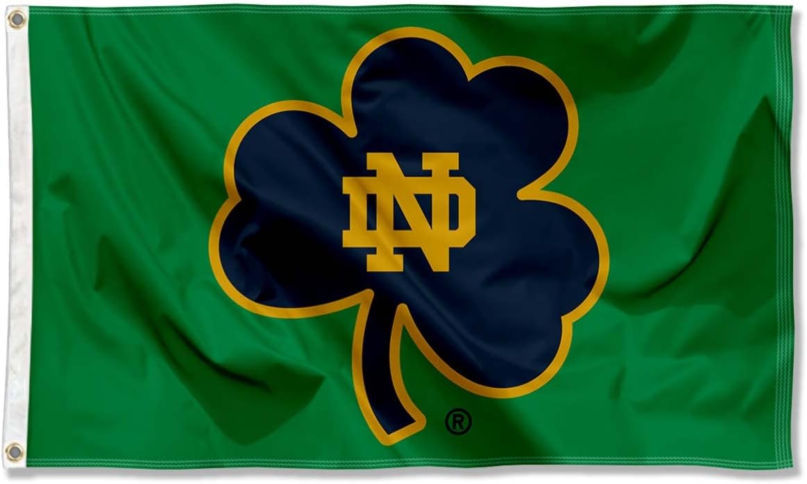 Notre Dame Fighting Irish Cheer ND Flag-3X5 ft NCAA Banner Irish Ireland Shamrock