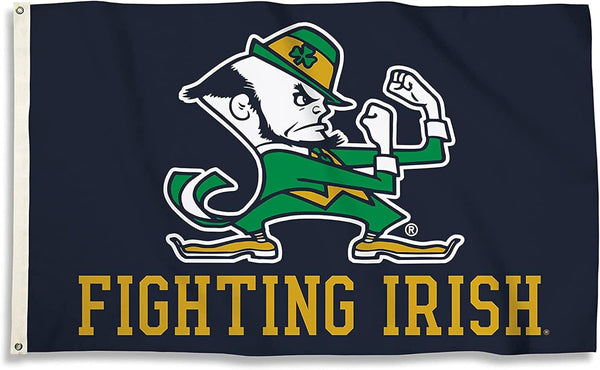 Notre Dame Fighting Irish Cheer ND Flag-3X5 ft NCAA Banner Irish Ireland Shamrock