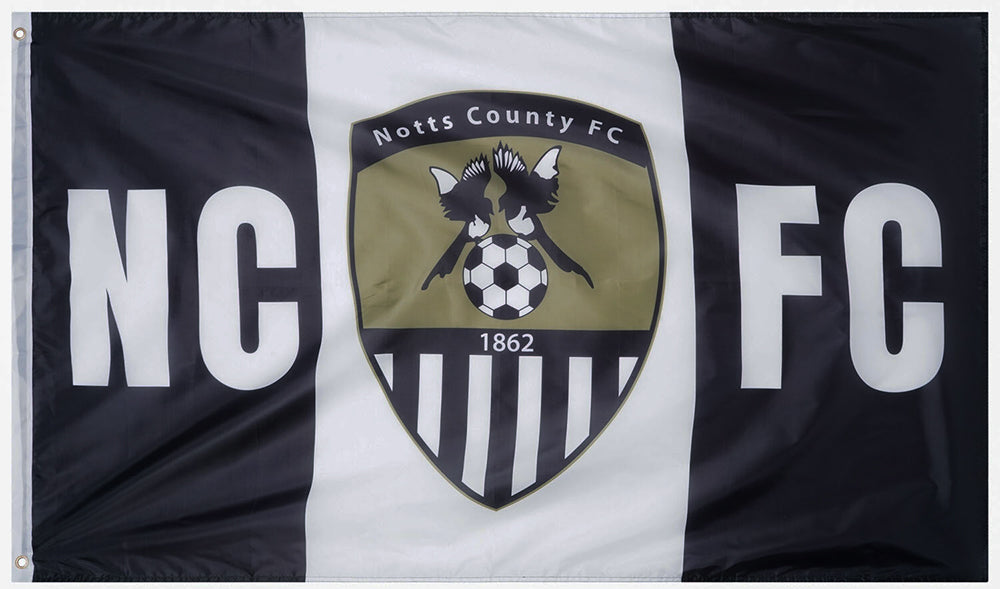 Notts County Football Club Flag -3x5 ft NCFC Fans Banner -100% polyester