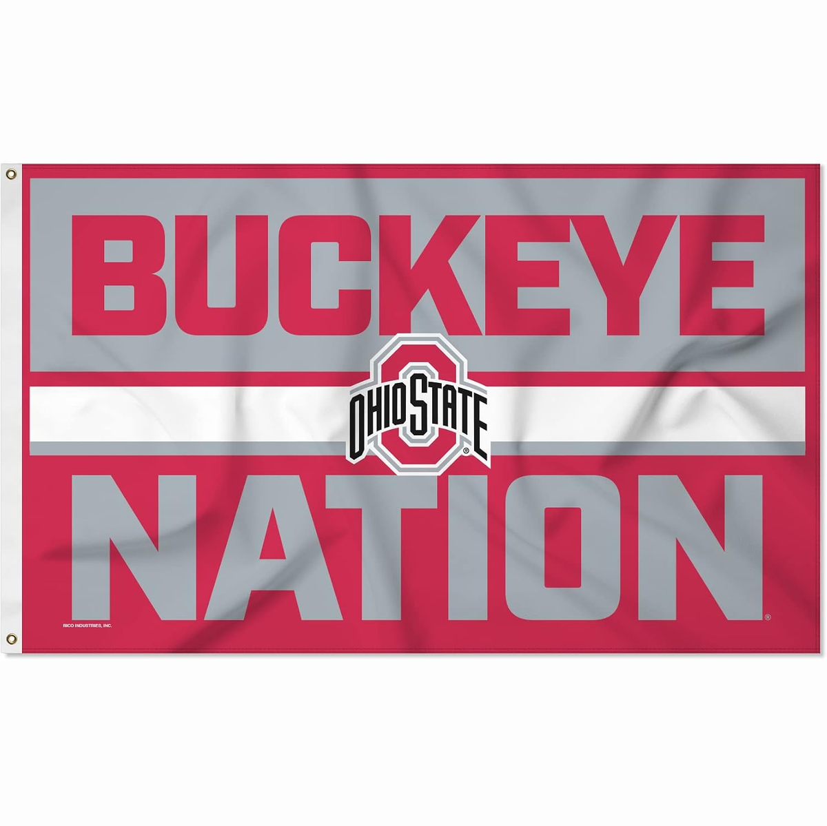 Ohio State University Flag,3X5 ft  Ohio State Buckeyes banner -NCAA The Ohio State University flag,100% polyester flag,3*5 foot