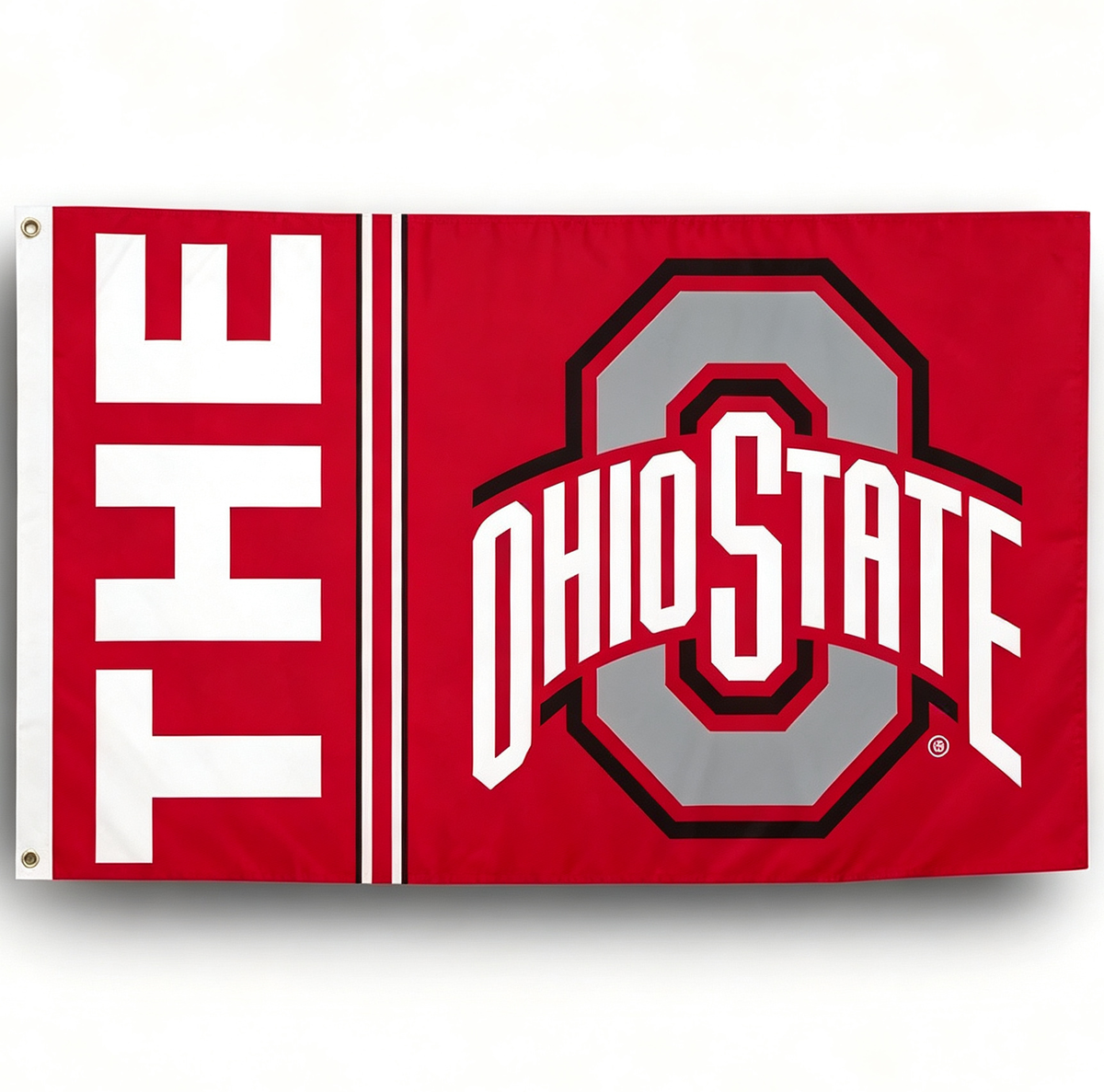 Ohio State University Flag,3X5 ft  Ohio State Buckeyes banner -NCAA The Ohio State University flag,100% polyester flag,3*5 foot