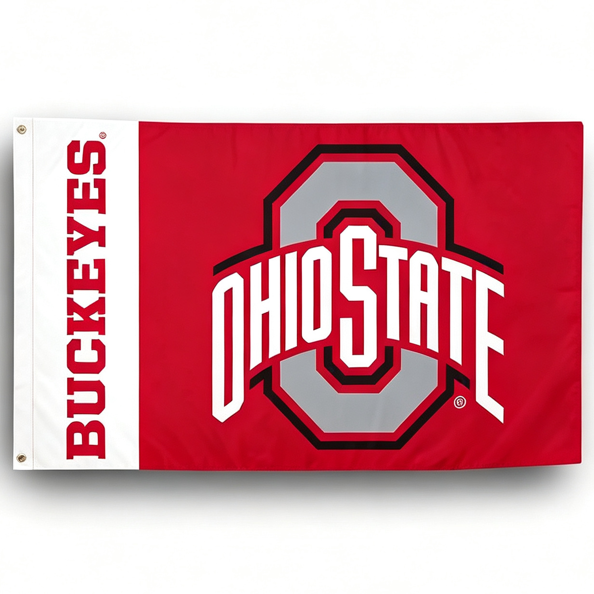 Ohio State University Flag,3X5 ft  Ohio State Buckeyes banner -NCAA The Ohio State University flag,100% polyester flag,3*5 foot