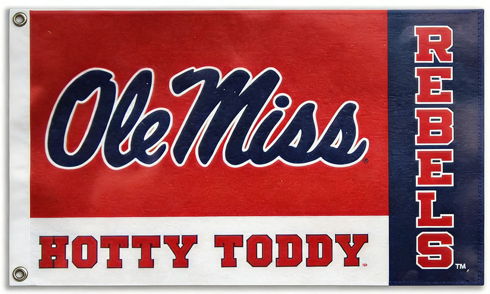 Ole Miss Rebels Flag-3x5FT-NCAA University of Mississippi Flag Ole Miss Hotty Toddy Banner U of M