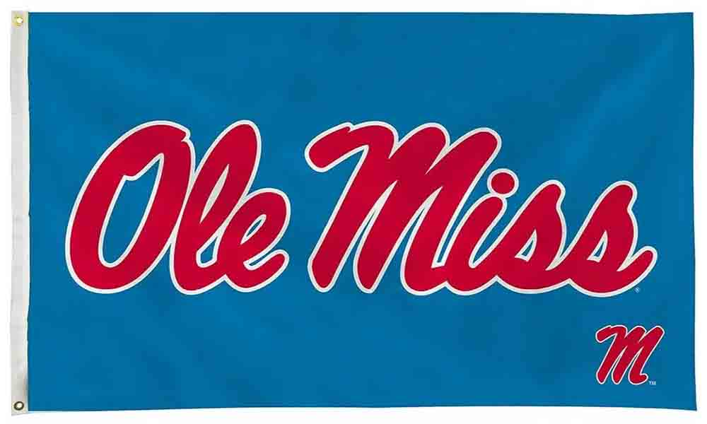 Ole Miss Rebels Flag-3x5FT-NCAA University of Mississippi Flag Ole Miss Hotty Toddy Banner U of M