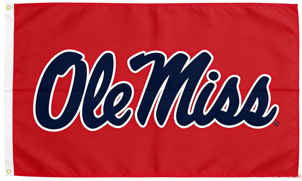 Ole Miss Rebels Flag-3x5FT-NCAA University of Mississippi Flag Ole Miss Hotty Toddy Banner U of M