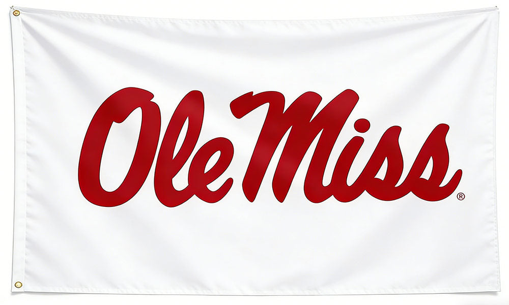 Ole Miss Rebels Flag-3x5FT-NCAA University of Mississippi Flag Ole Miss Hotty Toddy Banner U of M