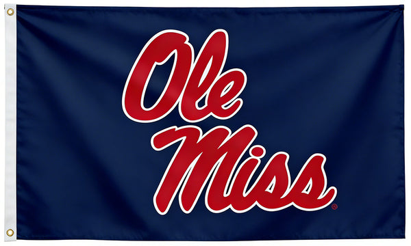 Ole Miss Rebels Flag-3x5FT-NCAA University of Mississippi Flag Ole Miss Hotty Toddy Banner U of M
