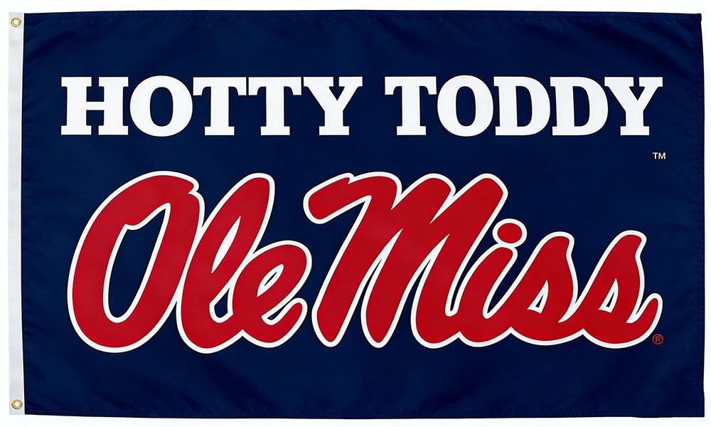 Ole Miss Rebels Flag-3x5FT-NCAA University of Mississippi Flag Ole Miss Hotty Toddy Banner U of M
