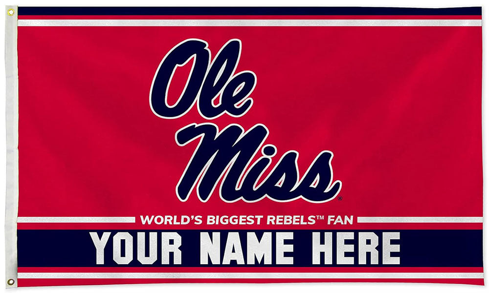 Ole Miss Rebels Flag-3x5FT-NCAA University of Mississippi Flag Ole Miss Hotty Toddy Banner U of M