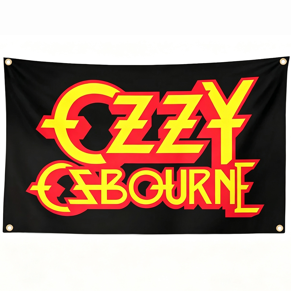 Ozzy Osbourne Flag -3x5 ft Cape Verde -100% polyester-2 Metal Grommets-One sided /Two sided