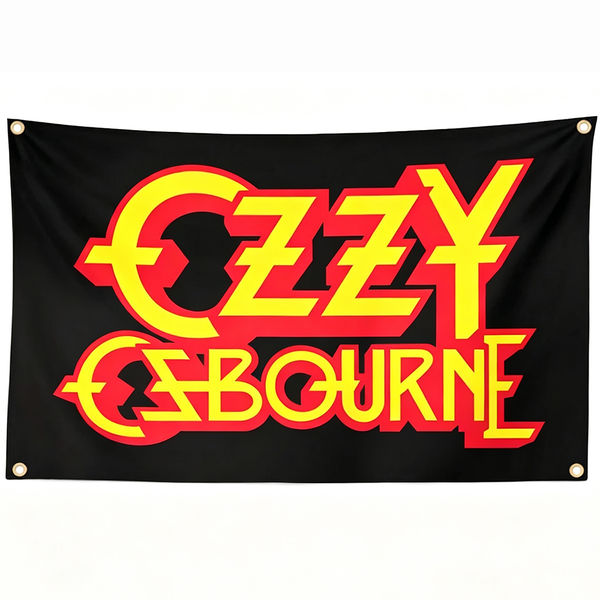 Ozzy Osbourne Flag -3x5 ft Cape Verde -100% polyester-2 Metal Grommets-One sided /Two sided