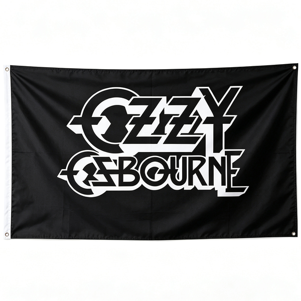 Ozzy Osbourne Flag -3x5 ft Cape Verde -100% polyester-2 Metal Grommets-One sided /Two sided