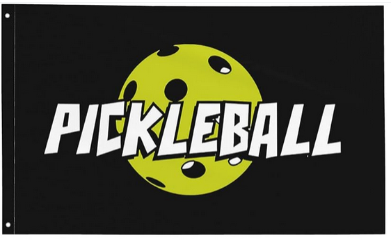Pickleball Flags - 3x5 FT Banner-100% polyester-2 Metal Grommets