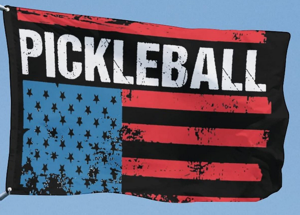 Pickleball Flags - 3x5 FT Banner-100% polyester-2 Metal Grommets