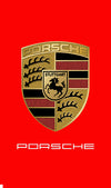 Vertical Porsche flag -3x5 ft