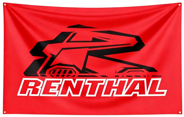 Renthal Flag-3x5 ft Banner-100% polyester-2 Metal Grommets-One sided /Two sided