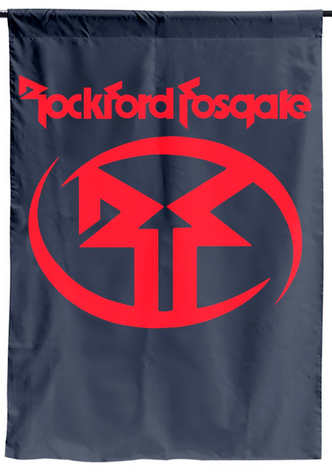 Rockford Fosgate Flag --3x5 FT Banner-100% polyester-2 Metal Grommets