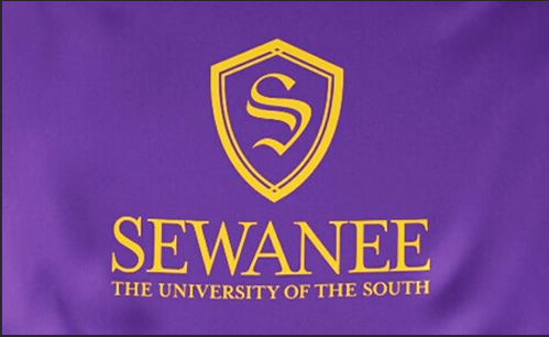 Sewanee Flag -3x5 FT Banner-100% polyester-2 Metal Grommets-The University of the South Tapestry