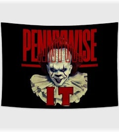 Pennywise face Flag-3x5Ft  Pennywise face blood Tapestry Banner-100% polyester