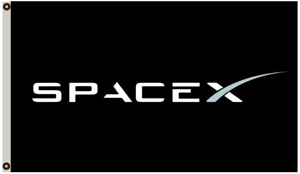 Spacex Black Flag -3x5 ft