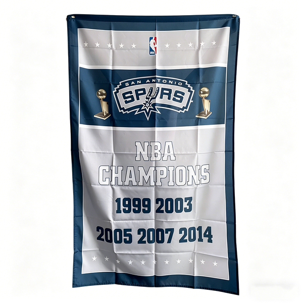 San Antonio Spurs Flag-3x5FT Banner-100% polyester -One sided / Double sided