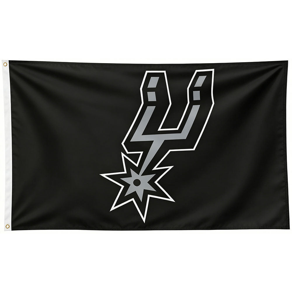 San Antonio Spurs Flag-3x5FT Banner-100% polyester -One sided / Double sided