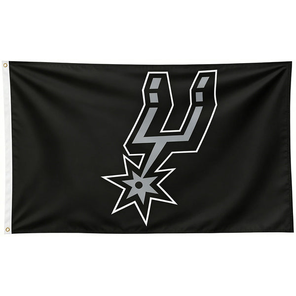 San Antonio Spurs Flag-3x5FT Banner-100% polyester -One sided / Double sided