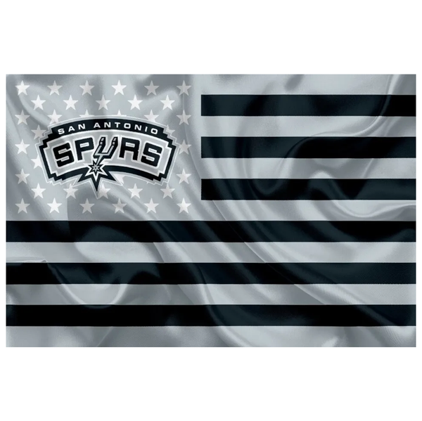 San Antonio Spurs Flag-3x5FT Banner-100% polyester -One sided / Double sided