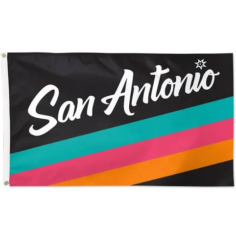 San Antonio Spurs Flag-3x5FT Banner-100% polyester -One sided / Double sided