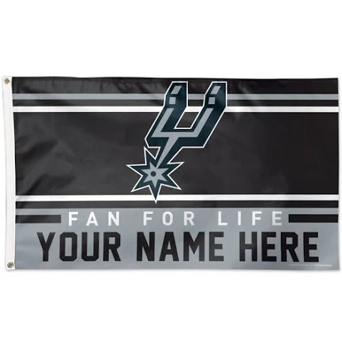 San Antonio Spurs Flag-3x5FT Banner-100% polyester -One sided / Double sided