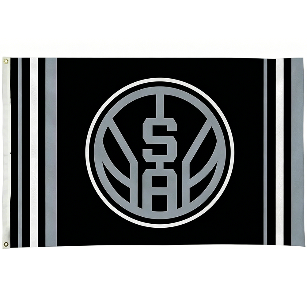 San Antonio Spurs Flag-3x5FT Banner-100% polyester -One sided / Double sided