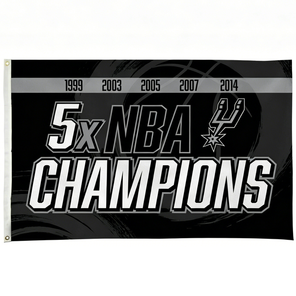 San Antonio Spurs Flag-3x5FT Banner-100% polyester -One sided / Double sided