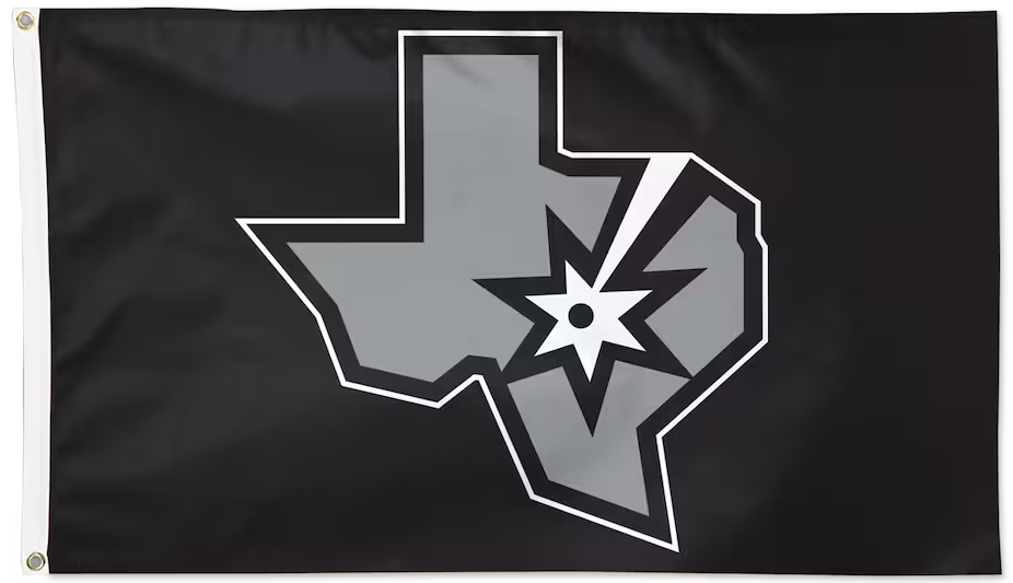 San Antonio Spurs Flag-3x5FT Banner-100% polyester -One sided / Double sided