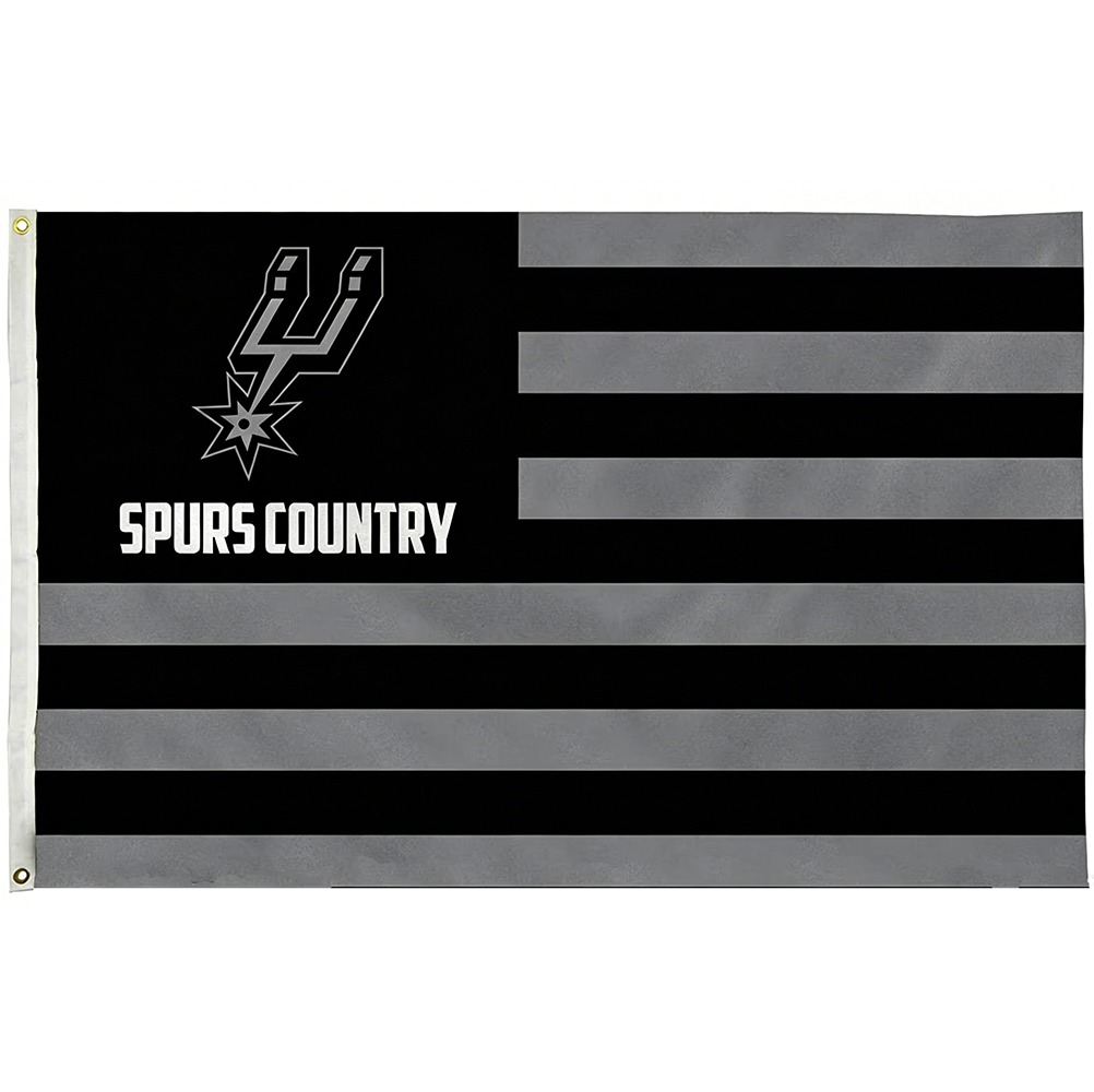 San Antonio Spurs Flag-3x5FT Banner-100% polyester -One sided / Double sided