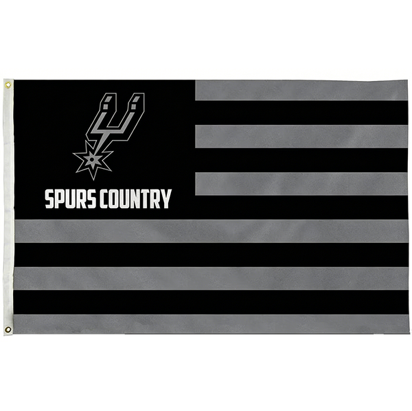 San Antonio Spurs Flag-3x5FT Banner-100% polyester -One sided / Double sided