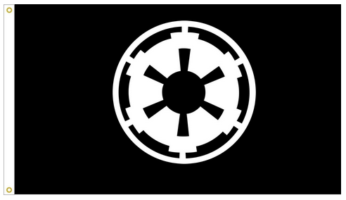 Galactic Empire Star Wars Flag -StarWars Fag-3x5 FT Banner-100% polyester-2 Metal Grommets