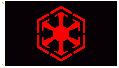 Galactic Empire Star Wars Flag -StarWars Fag-3x5 FT Banner-100% polyester-2 Metal Grommets