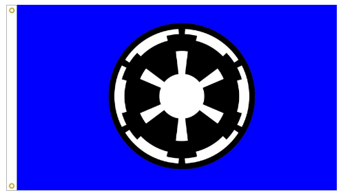 Galactic Empire Star Wars Flag -StarWars Fag-3x5 FT Banner-100% polyester-2 Metal Grommets