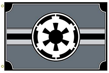 Galactic Empire Star Wars Flag -StarWars Fag-3x5 FT Banner-100% polyester-2 Metal Grommets
