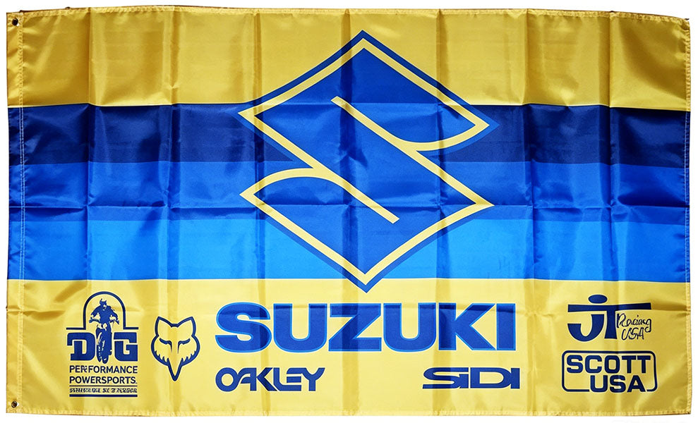 Suzuki Flag-3x5ft Banner-100% polyester-One sided /Double sided
