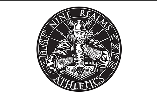 Thor flag Nine Realms Athletics Flag-3x5 FT Class thor Banner-100% polyester-2 Metal Grommets