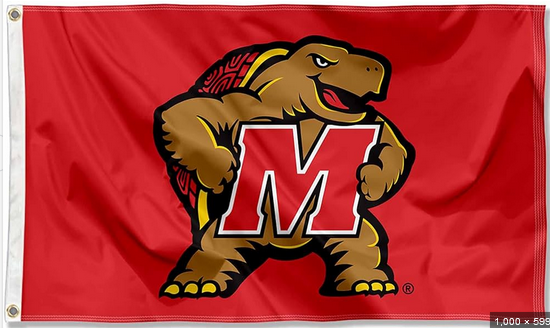 Maryland Terrapins Flag -UMD flag banner 3x5ft ,NCAA University of Maryland flag